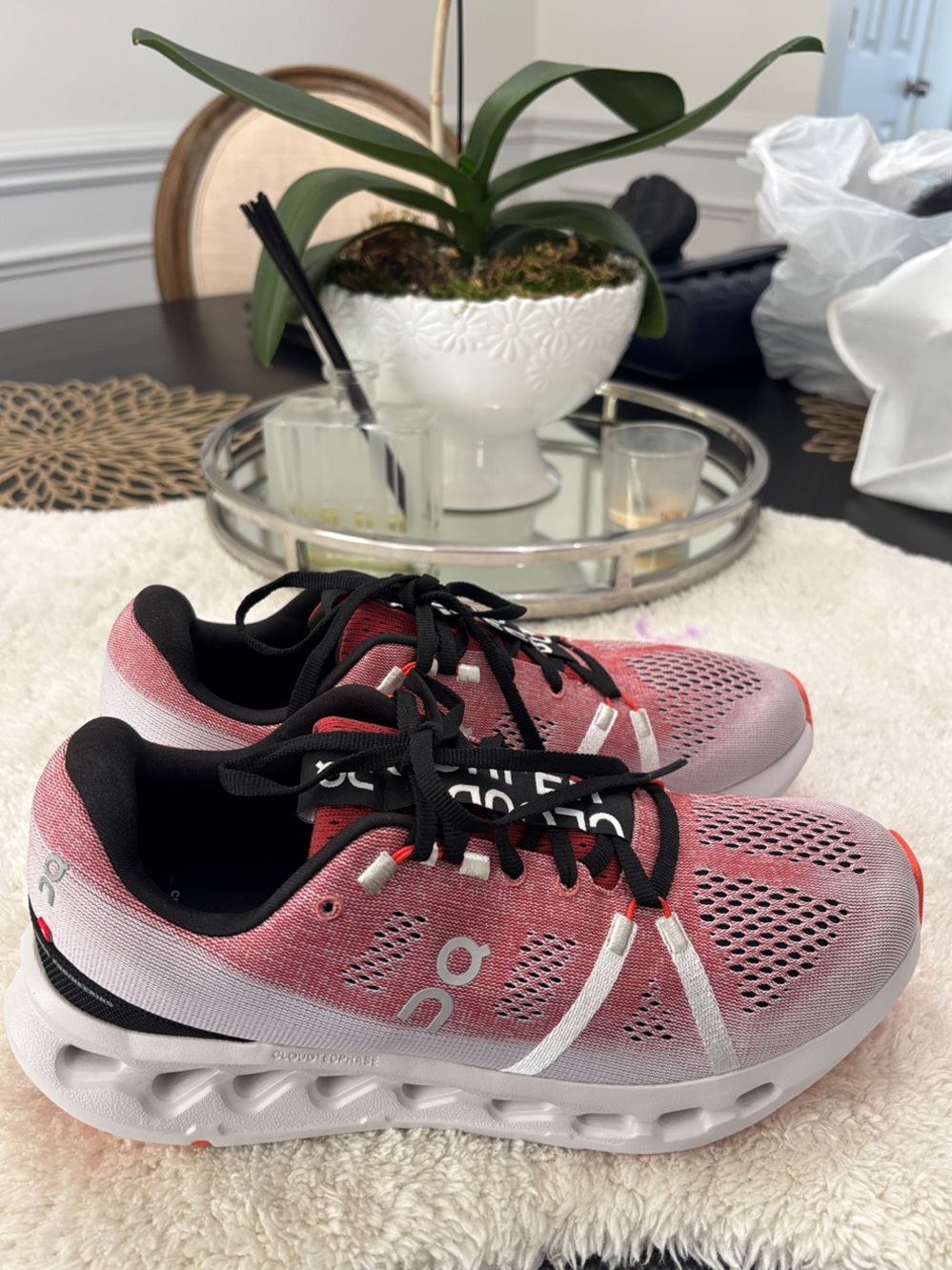 On Running CloudSurfer Women's Sneakers Size 10.5. Auburn Frost